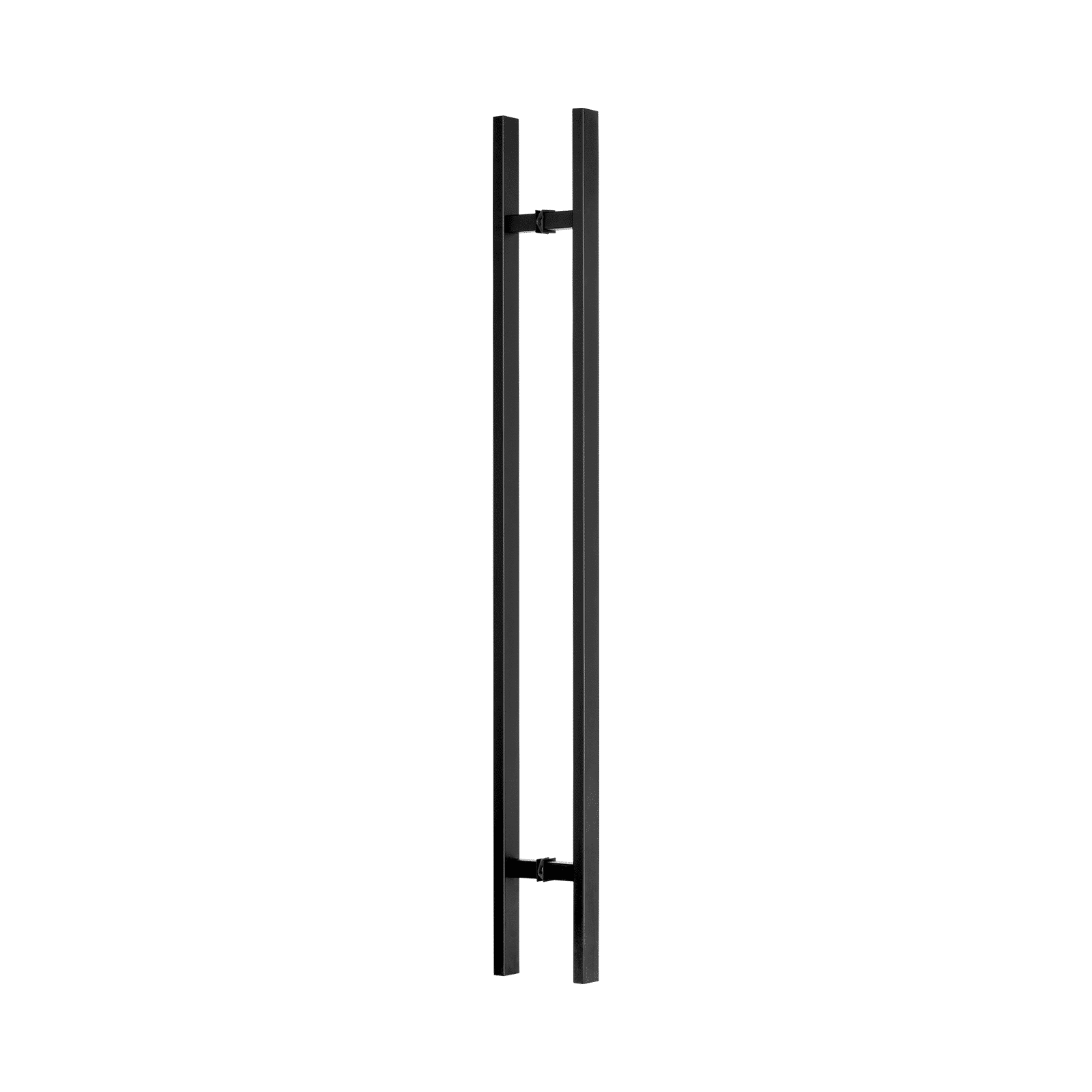 Poignée de porte d'entrée dos à dos de 61 cm (24 po) – Modèle rectangulaire « H », style échelle moderne | Acier inoxydable 304 de qualité supérieure | Finition noir mat 