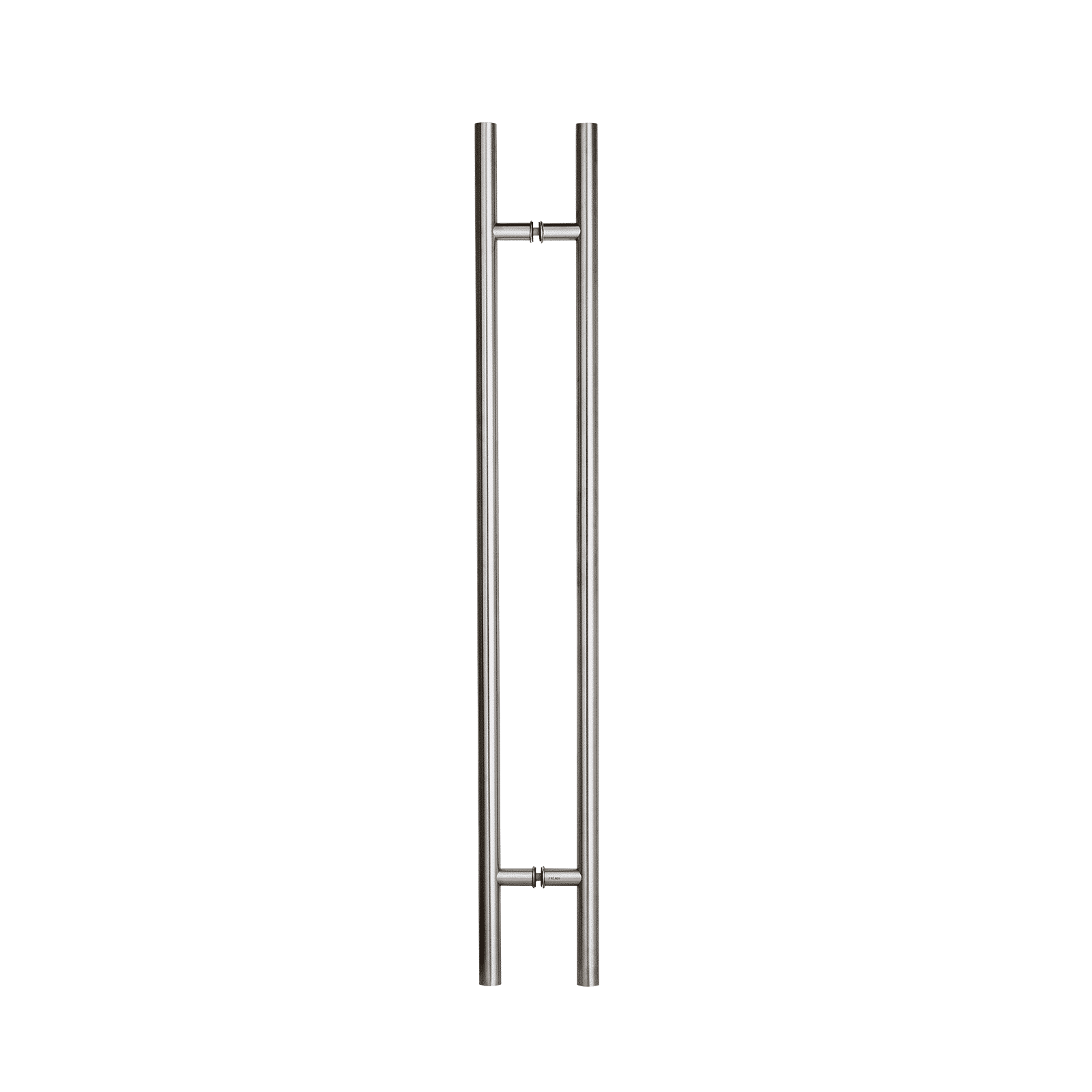 18" Back-to-Back Entry Door Pull / Push Handle - Round ‘H’ Type, Ladder Style Modern Design | Premium 304 Stainless Steel | Satin Brushed Finish