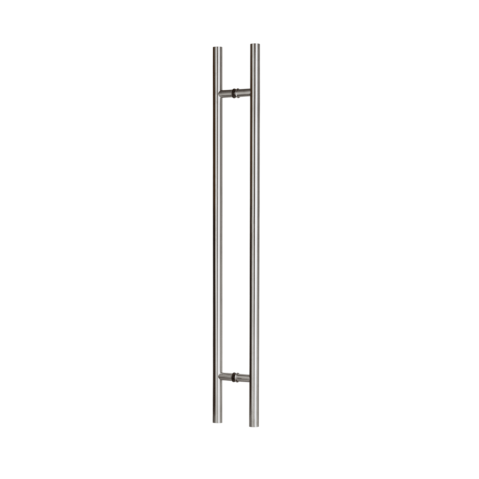 Poignée de porte d'entrée dos à dos de 91 cm (36 po) – Modèle rond en « H », style échelle moderne | Acier inoxydable 304 de qualité supérieure | Finition brossée satinée