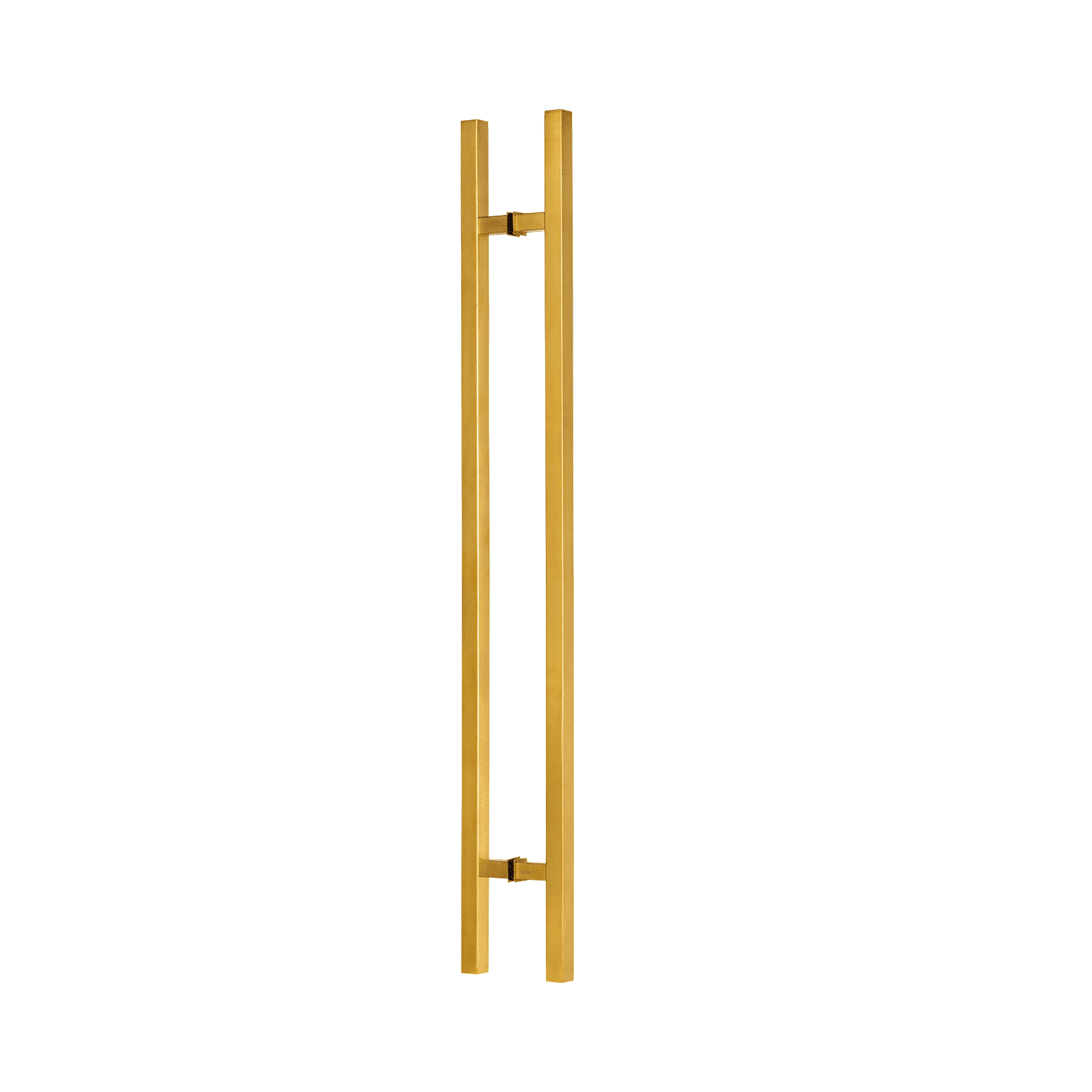 door pull long handle, entry door handle 18" square 'h' shape, stainless steel 304 pvd gold