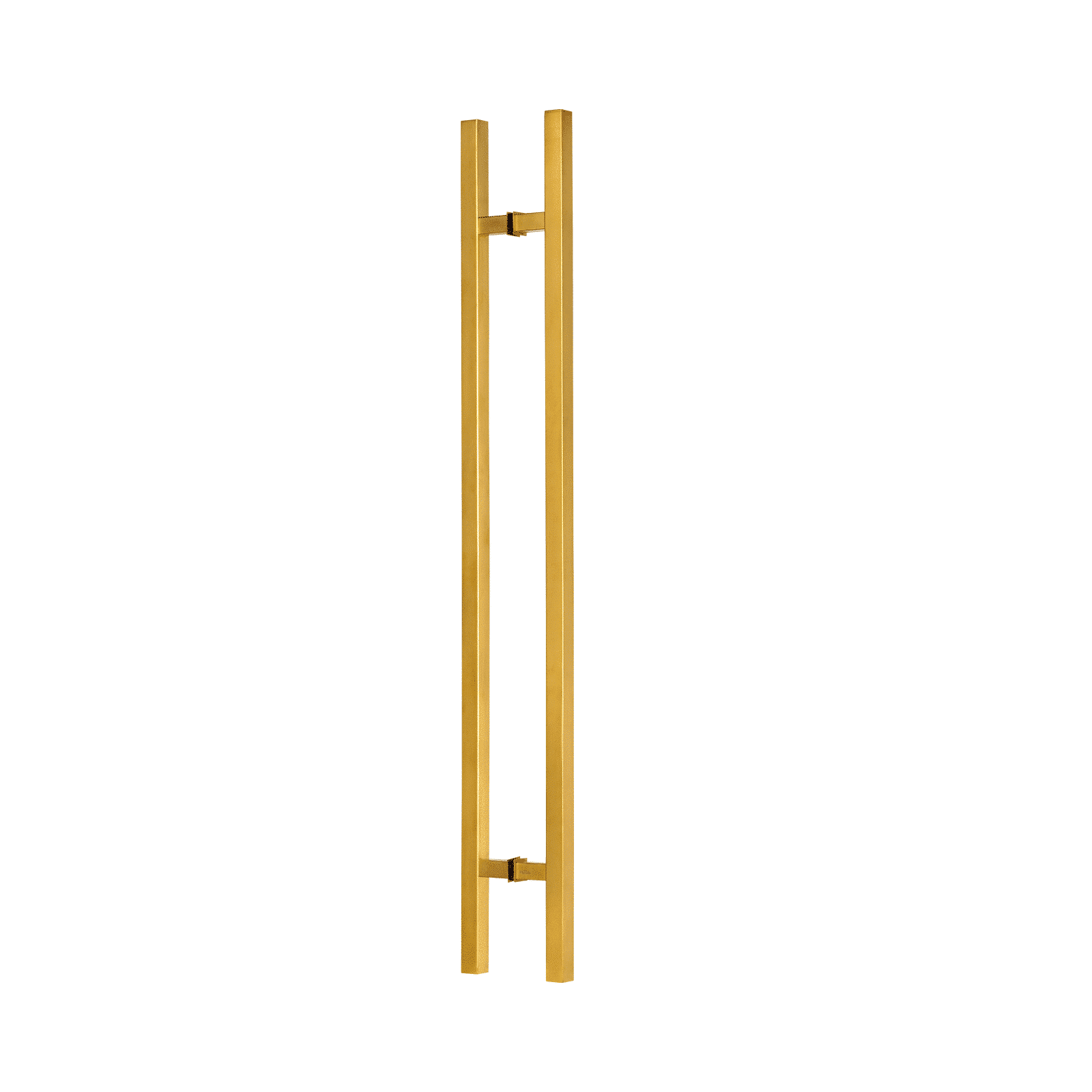 Poignée de porte d'entrée dos à dos de 91 cm (36 po) – Forme carrée en H, style échelle moderne | Acier inoxydable 304 de qualité supérieure | Finition PVD or 