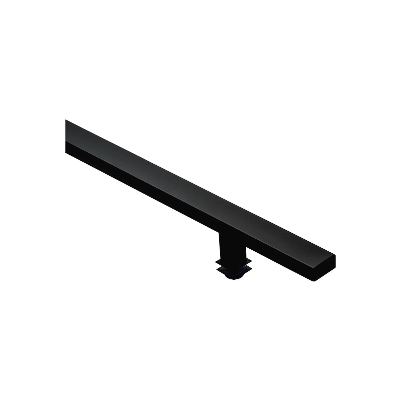 Poignée de porte d'entrée rectangulaire simple face de 24 po – Acier inoxydable 304 de qualité supérieure | Finition noir mat 