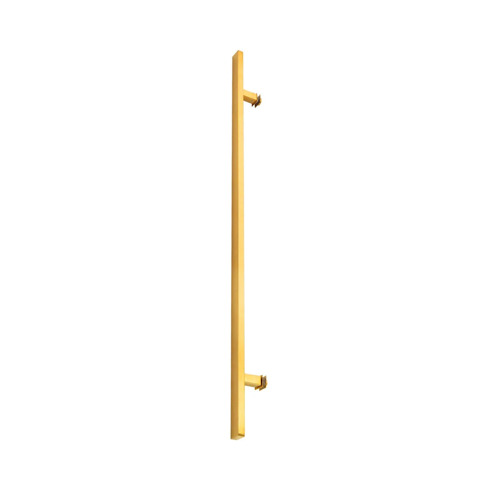 Poignée de porte d'entrée rectangulaire simple face de 24 po – Acier inoxydable 304 de qualité supérieure | Finition PVD or 