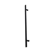 Poignée de porte d'entrée rectangulaire simple face de 91 cm (36 po) – Acier inoxydable 304 de qualité supérieure | Finition noir mat 
