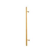 Poignée de porte d'entrée ronde simple face 18 po – Acier inoxydable 304 de qualité supérieure | Finition PVD or