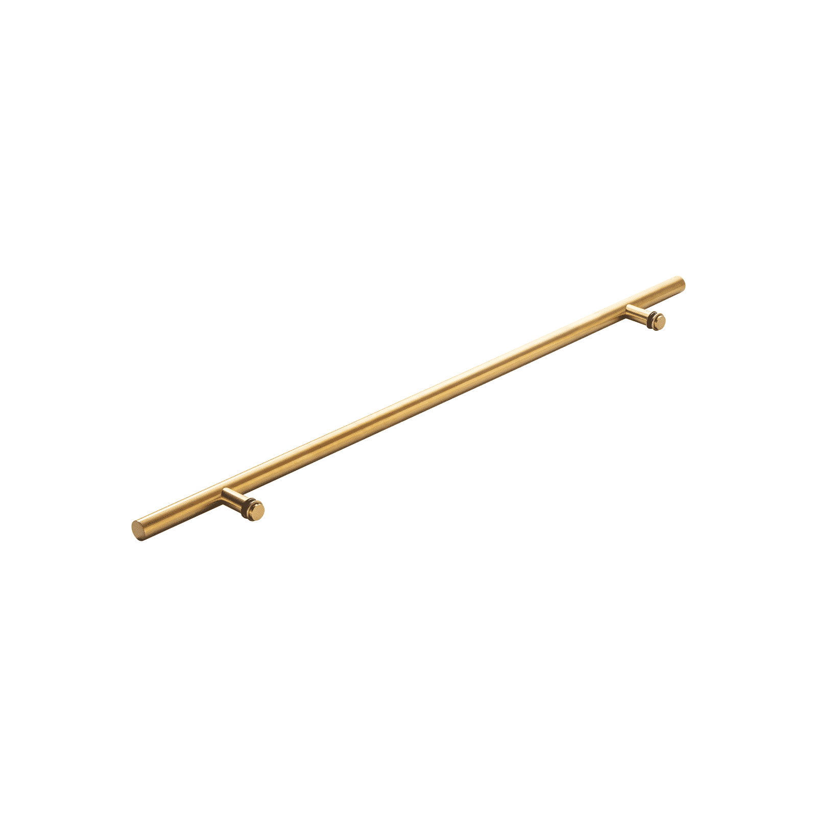 Poignée de porte d'entrée ronde simple face de 91 cm (36 po) – Acier inoxydable 304 de qualité supérieure | Finition PVD or