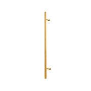 Poignée de porte d'entrée ronde simple face de 91 cm (36 po) – Acier inoxydable 304 de qualité supérieure | Finition PVD or