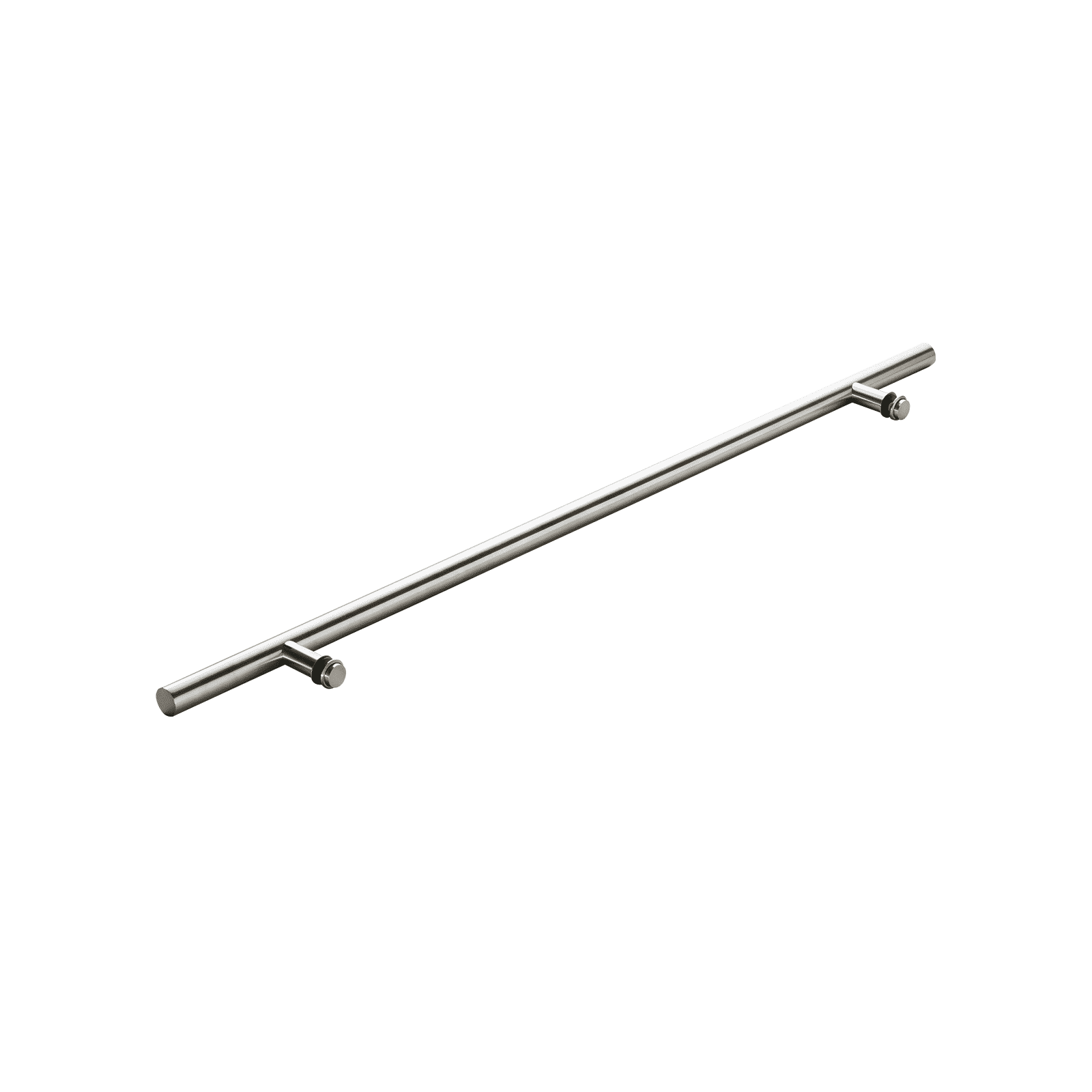Poignée de porte d'entrée ronde simple face de 72 po – Acier inoxydable 304 de qualité supérieure | Finition brossée satinée