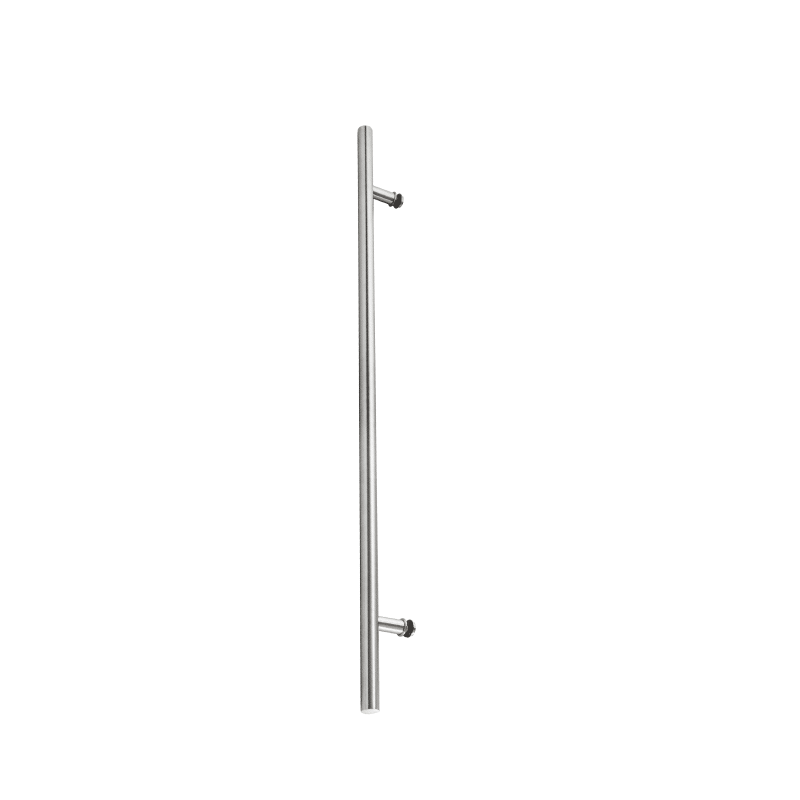 Poignée de porte d'entrée ronde simple face de 84 po – Acier inoxydable 304 de qualité supérieure | Finition brossée satinée