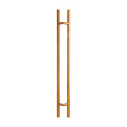 Poignée de porte ronde décalée type « H » - 91,4 cm (36 po) PVD or 