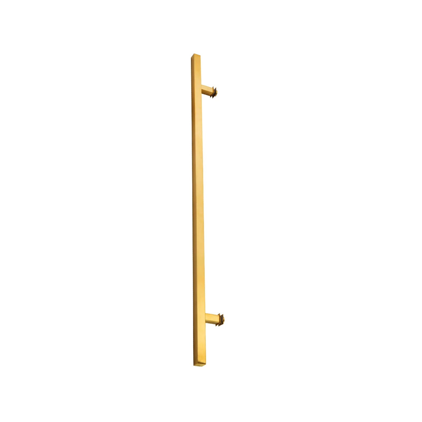 Poignée de porte d'entrée carrée simple face 18 po – Acier inoxydable 304 de qualité supérieure | Finition PVD or