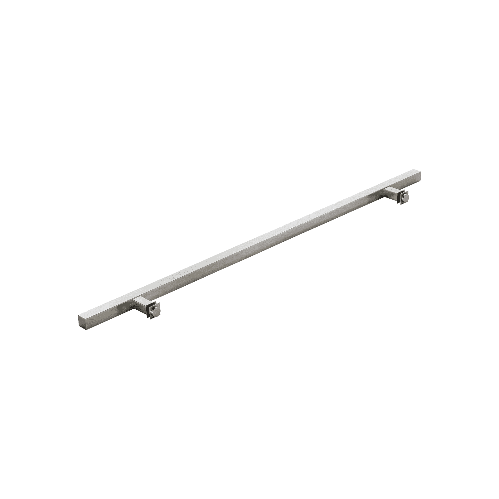 Poignée de porte d'entrée carrée simple face de 45,7 cm (18 po) – Acier inoxydable 304 de qualité supérieure | Finition brossée satinée
