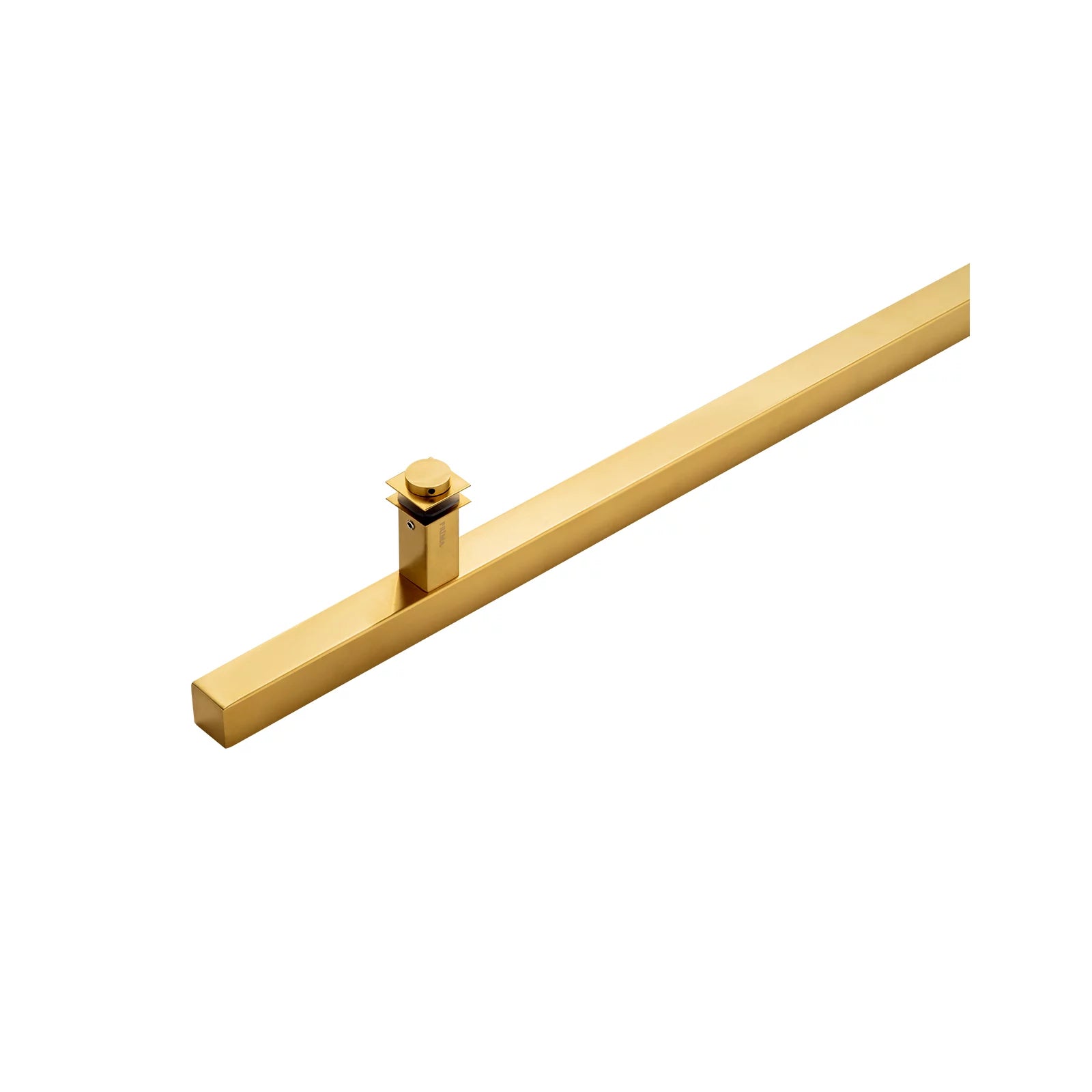 Poignée de porte d'entrée carrée simple face de 91 cm (36 po) – Acier inoxydable 304 de qualité supérieure | Finition PVD or