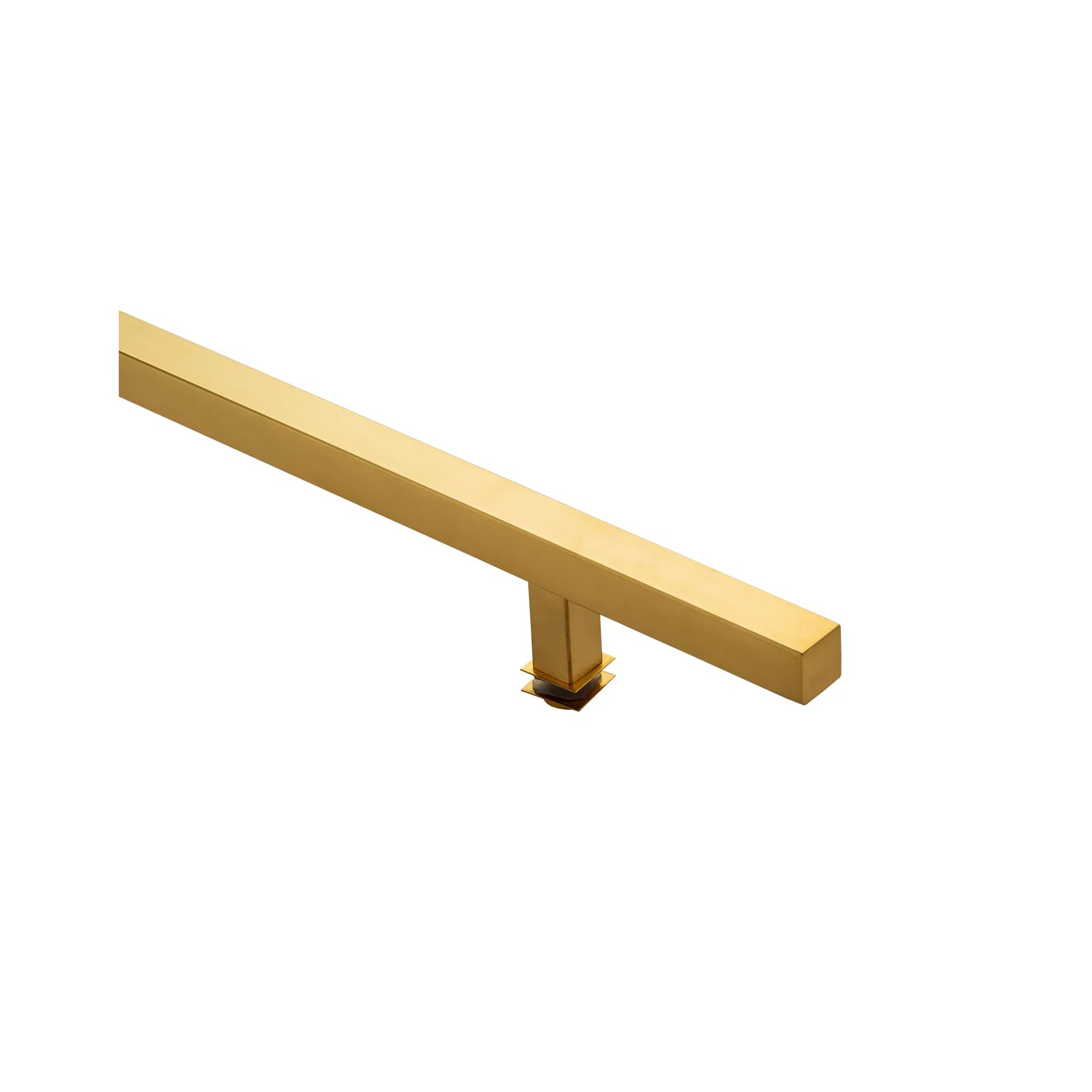 Poignée de porte d'entrée carrée simple face de 91 cm (36 po) – Acier inoxydable 304 de qualité supérieure | Finition PVD or