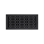 Cast Iron Floor Vent Cover / Register Size: 6″ x 16″ with Damper top faceplate outer size 7-3/4″ x 16-1/4″, thickness 5 mm, Premium Hand Made heavy-duty, durable, walkable – Powder coated Re-paintable for floors and walls-Tudor Mushroom Design (VR 100)