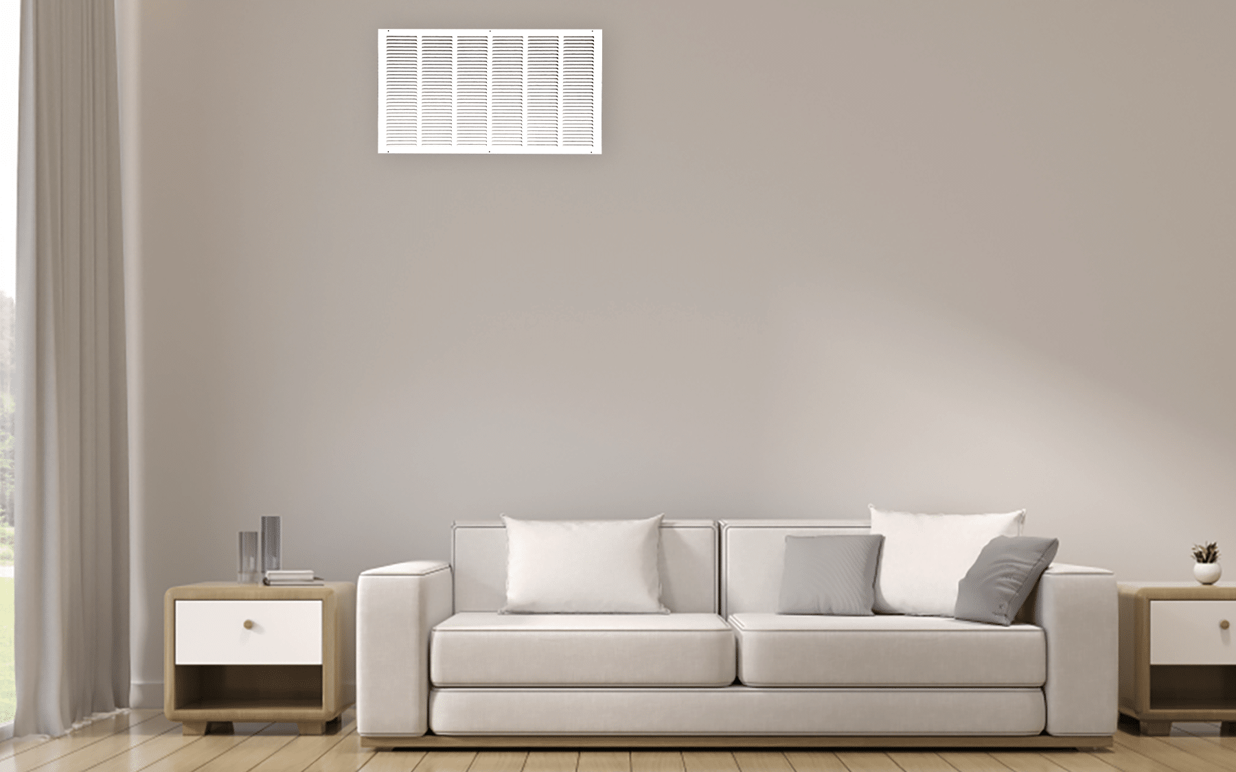 Grille de retour d'air 1 RA 30"x16" pour mur latéral et plafond