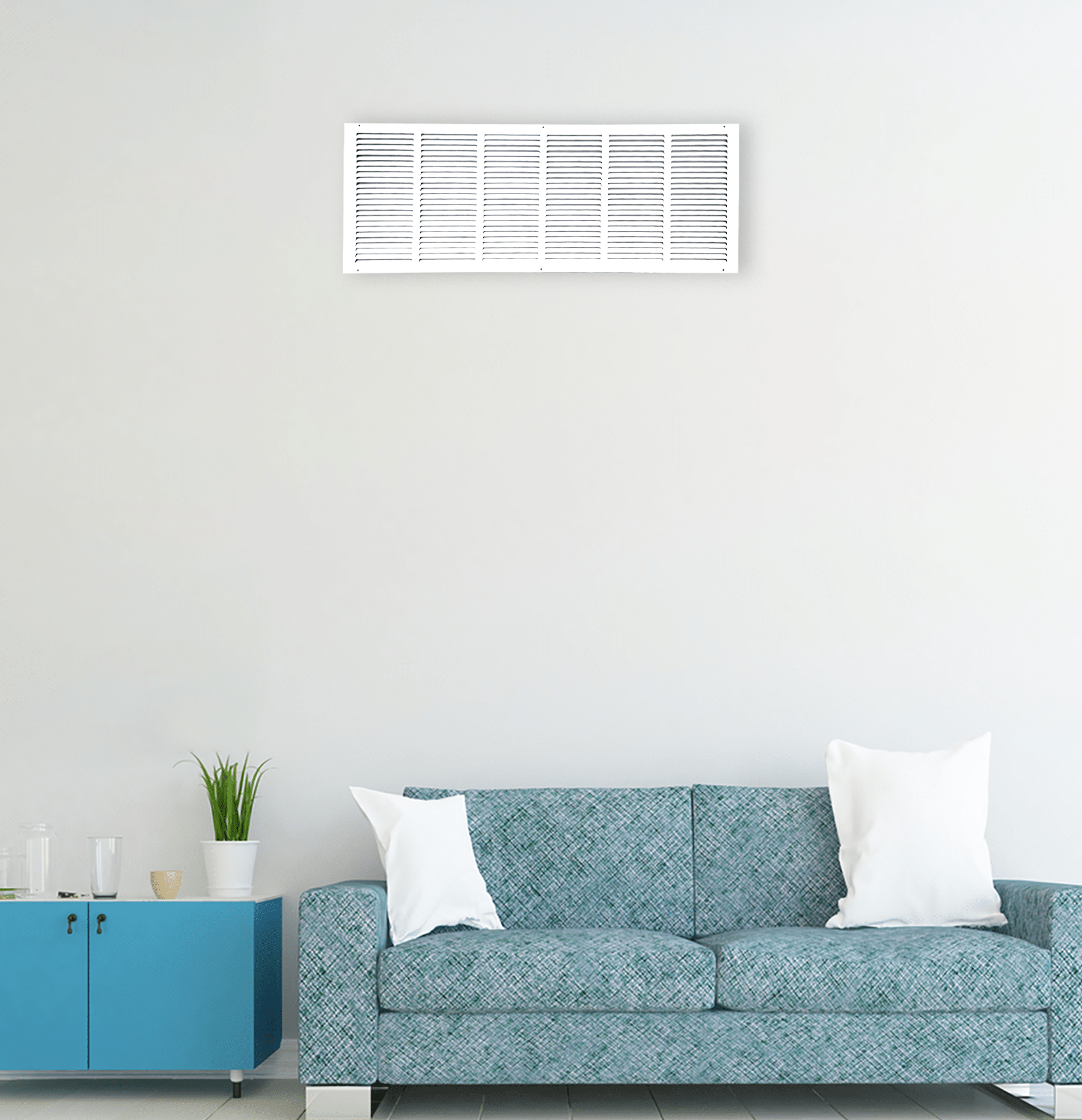 Grille de retour d'air 1 RA 36"x12" pour mur latéral et plafond