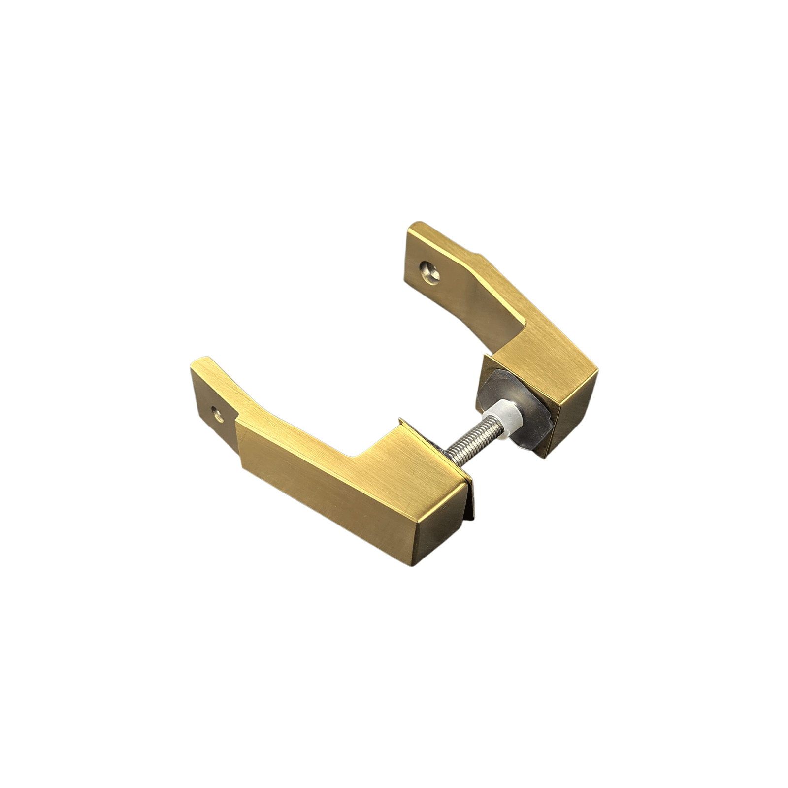 offset mount mid post for square ladder pulls stainless steel gold 1