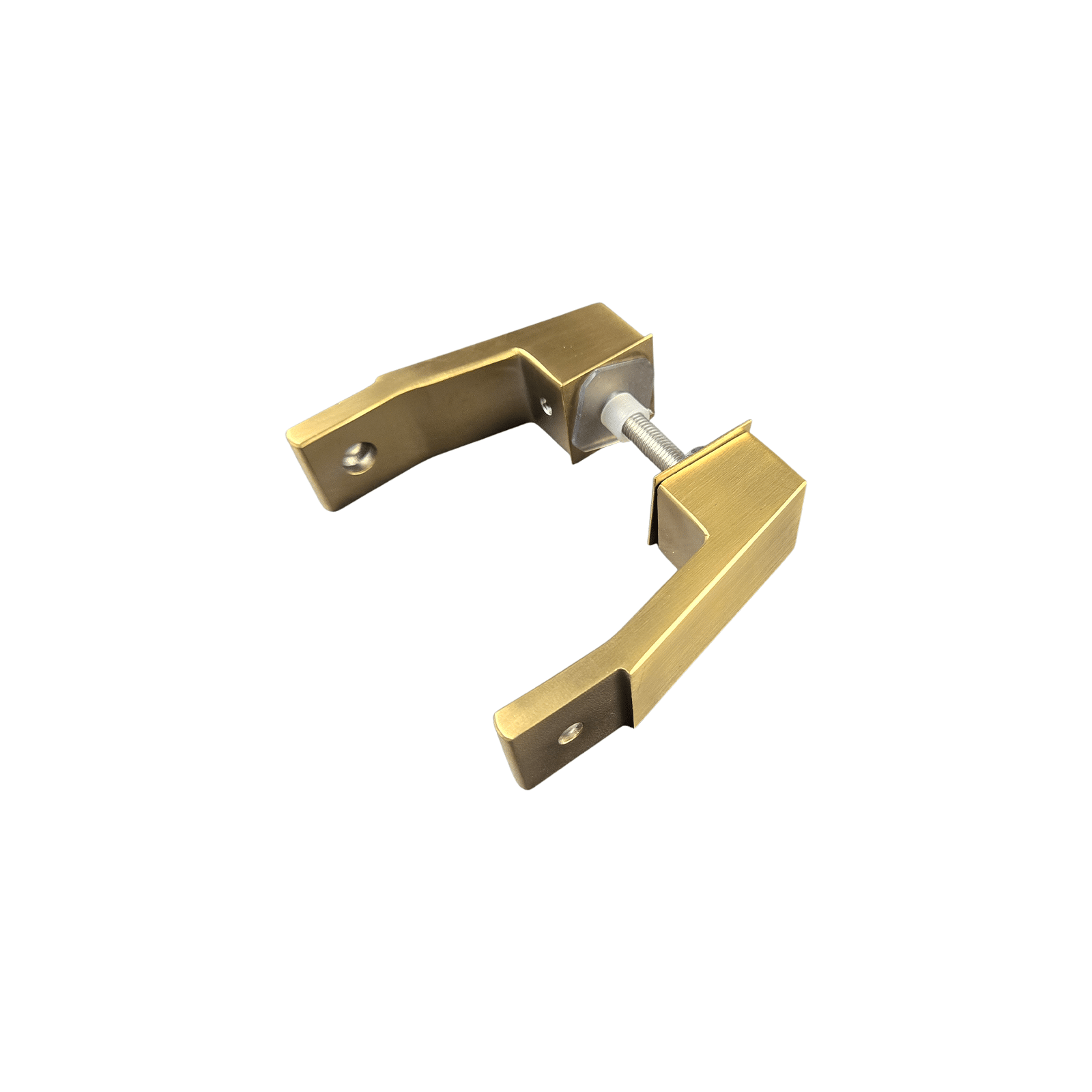 offset mount mid post for square ladder pulls stainless steel gold 2