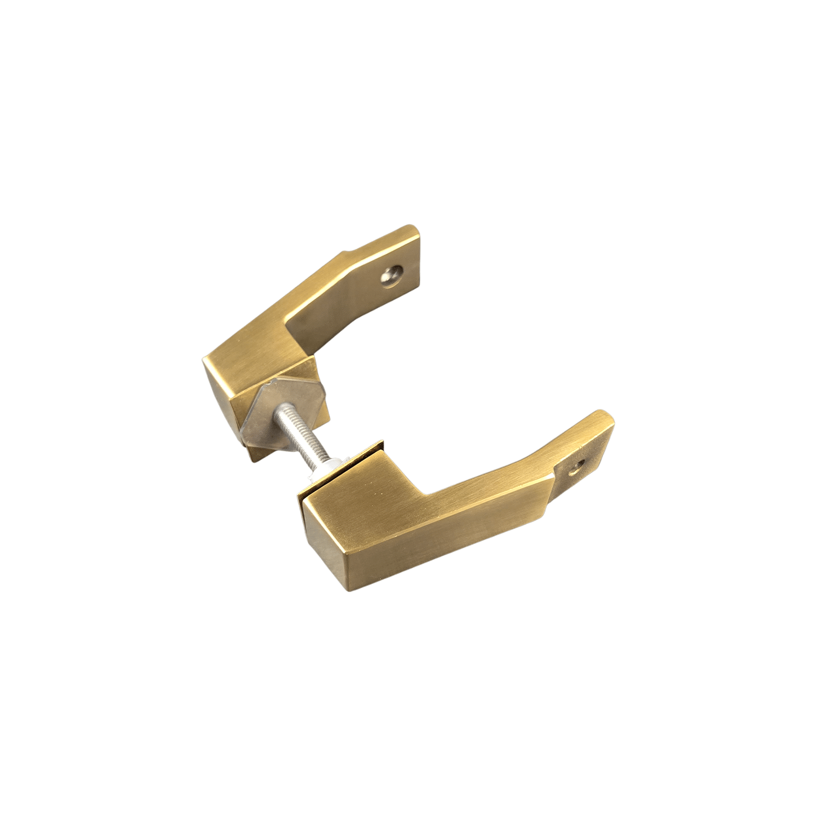 offset mount mid post for square ladder pulls stainless steel gold
