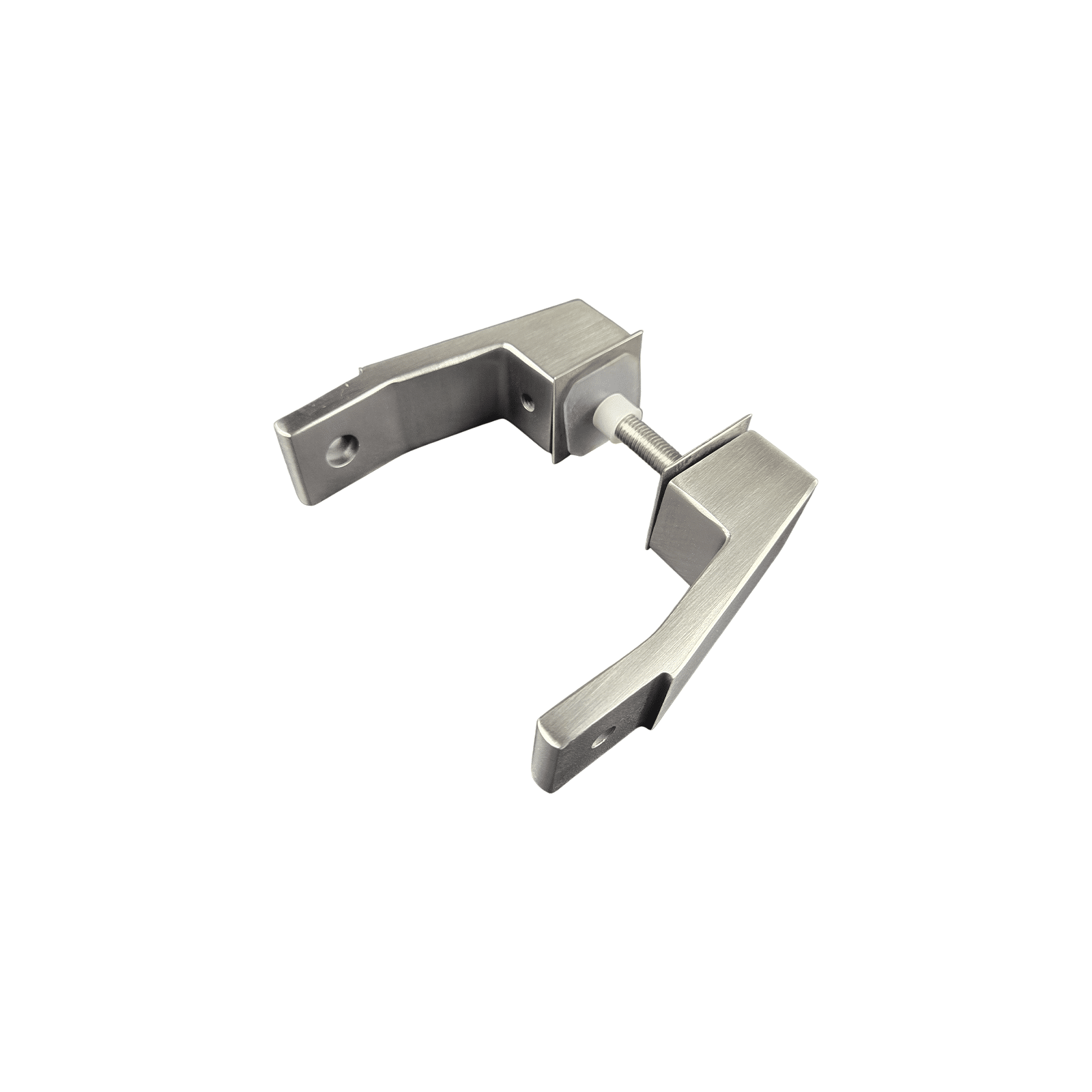 offset mount mid post for square ladder pulls stainless steel satin 1