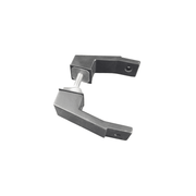 offset mount mid post for square ladder pulls stainless steel satin