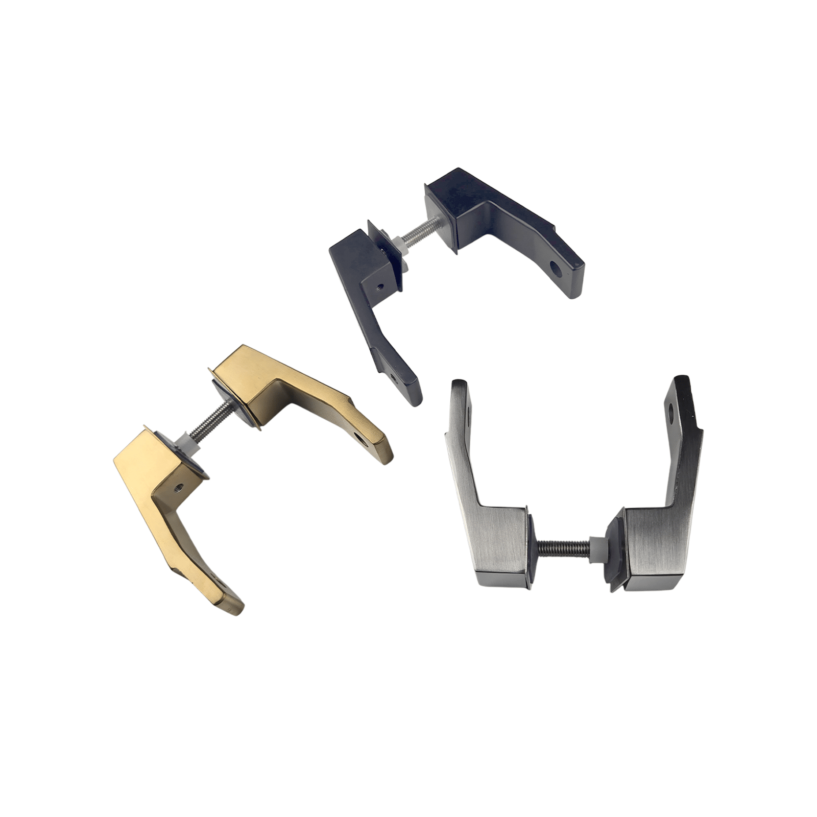 offset mount mid post for square ladder pulls stainless steel set 1