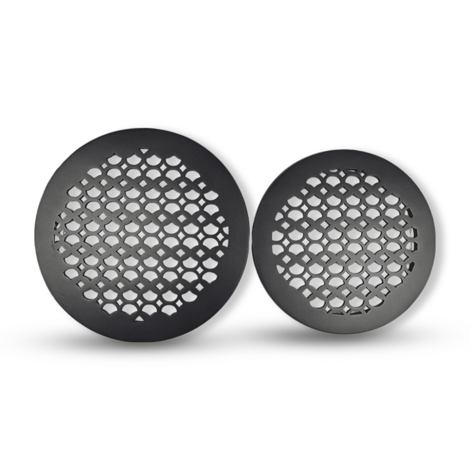 Grille de ventilation ronde de 10 po, motif champignon Tudor