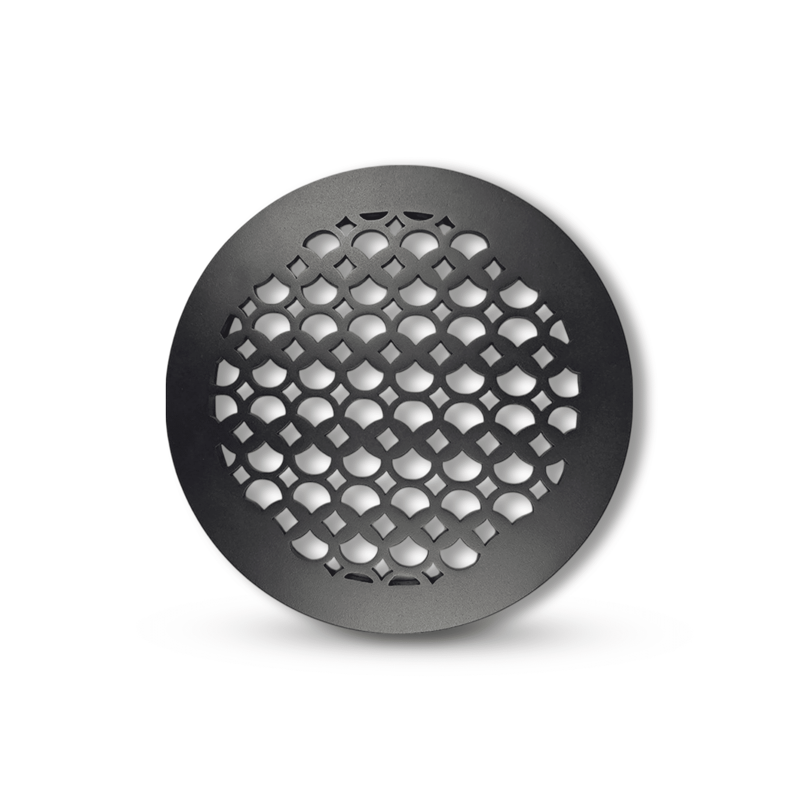 Grille de ventilation ronde de 10 po, motif champignon Tudor