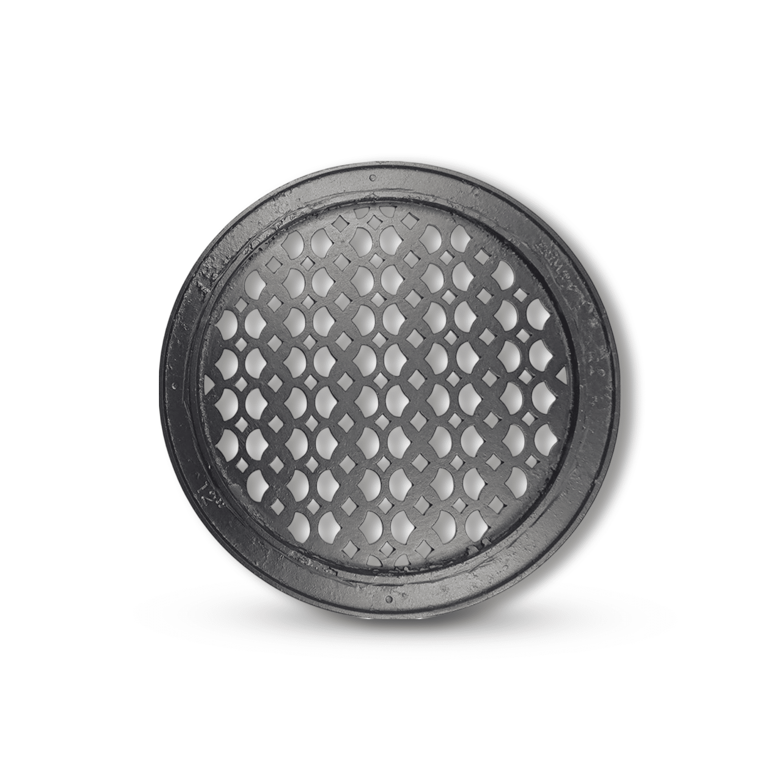 Grille de ventilation ronde de 10 po, motif champignon Tudor