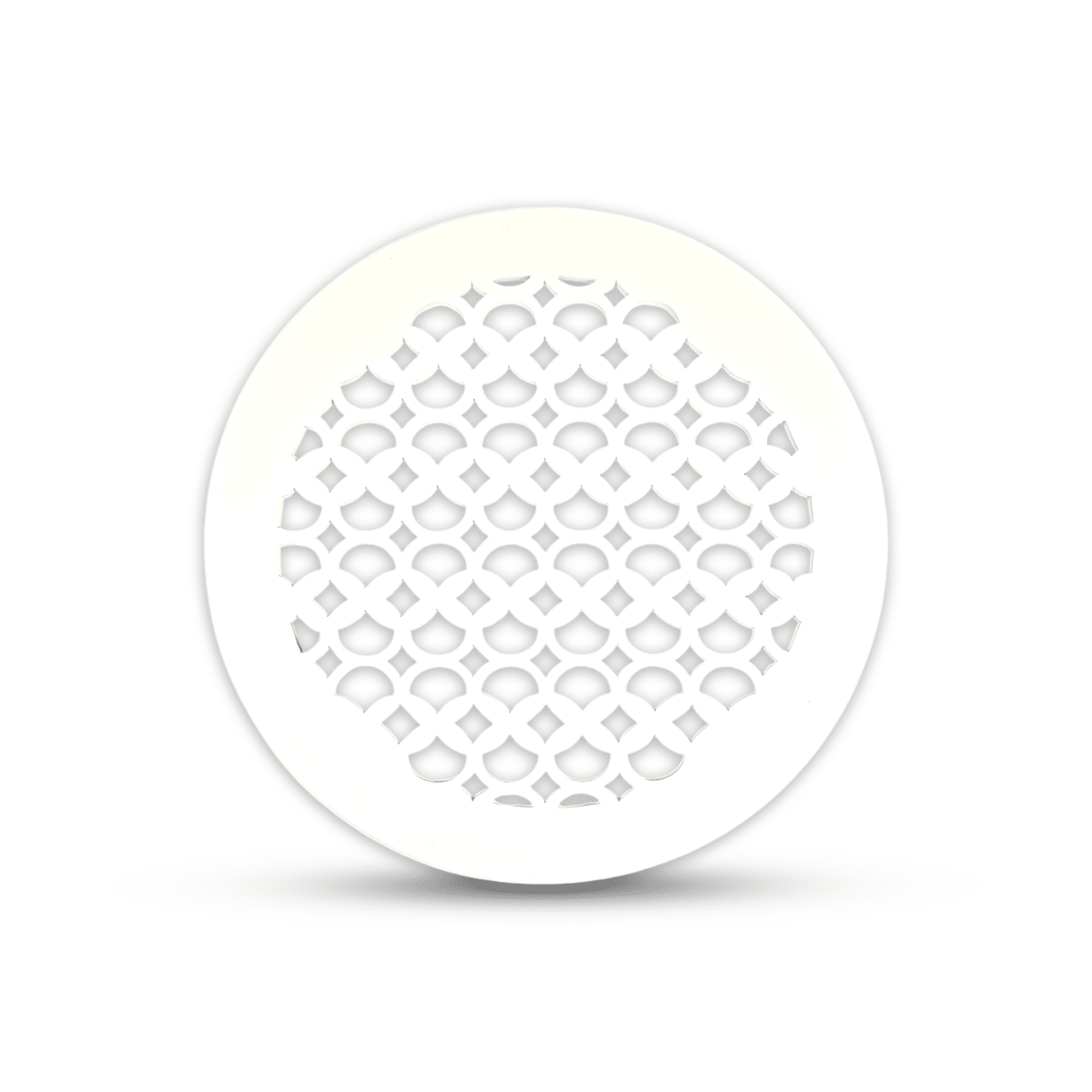 Grille de ventilation ronde de 10 po, motif champignon Tudor