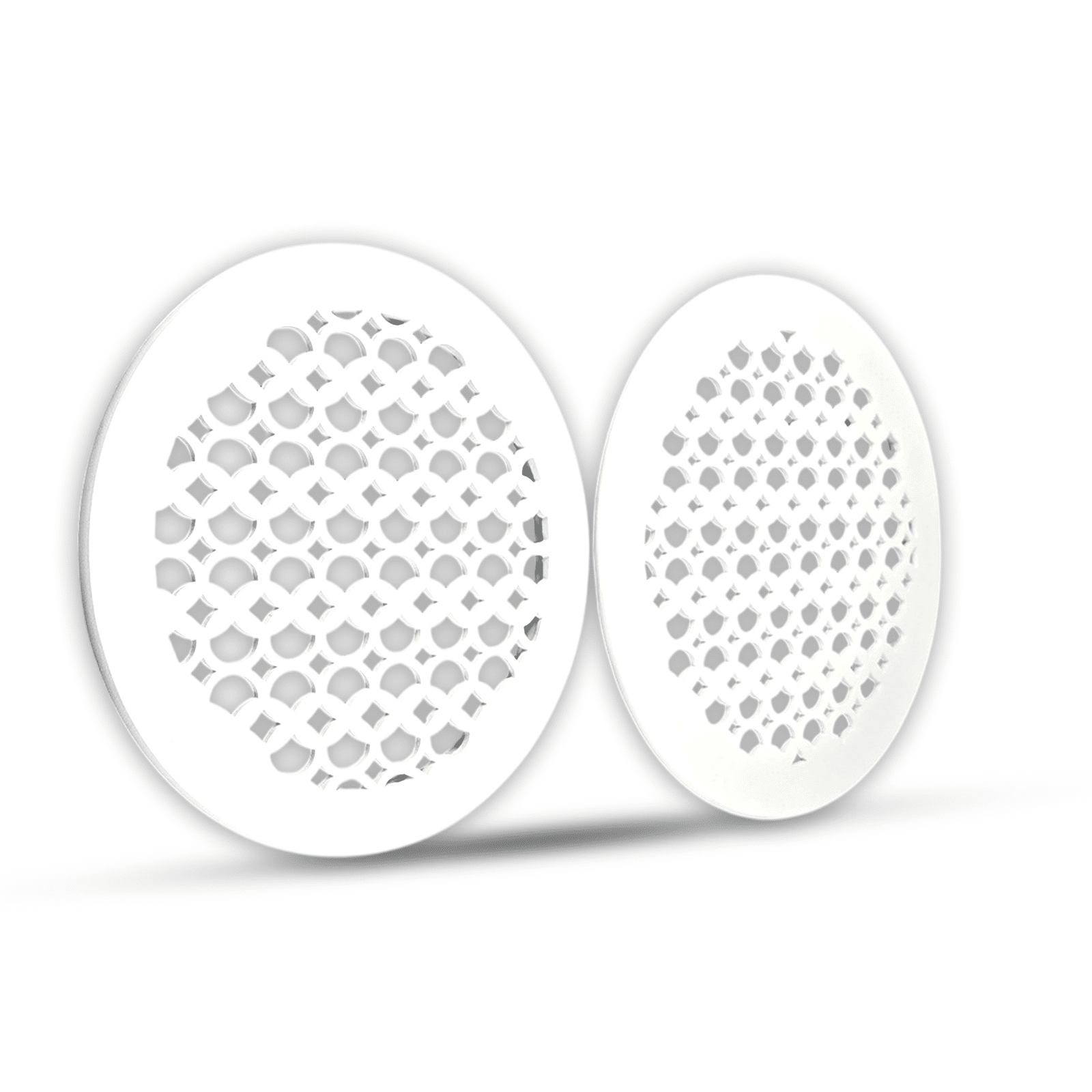 Grille de ventilation ronde de 12 po, motif champignon Tudor