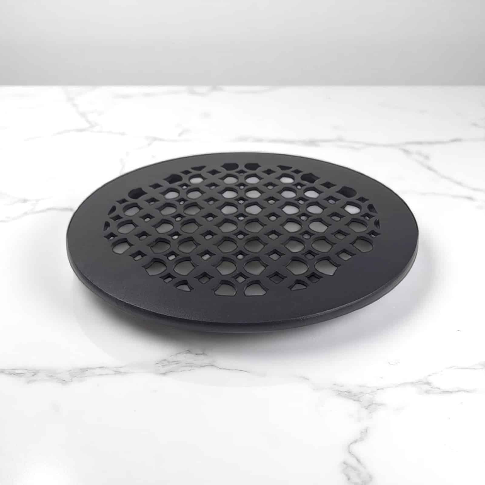 Grille de ventilation ronde de 12 po, motif champignon Tudor