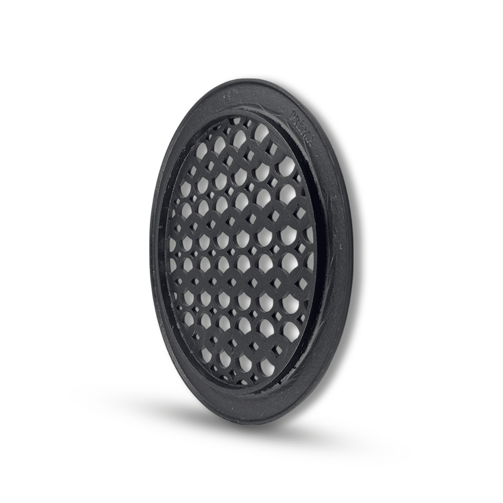 Grille de ventilation ronde de 12 po, motif champignon Tudor