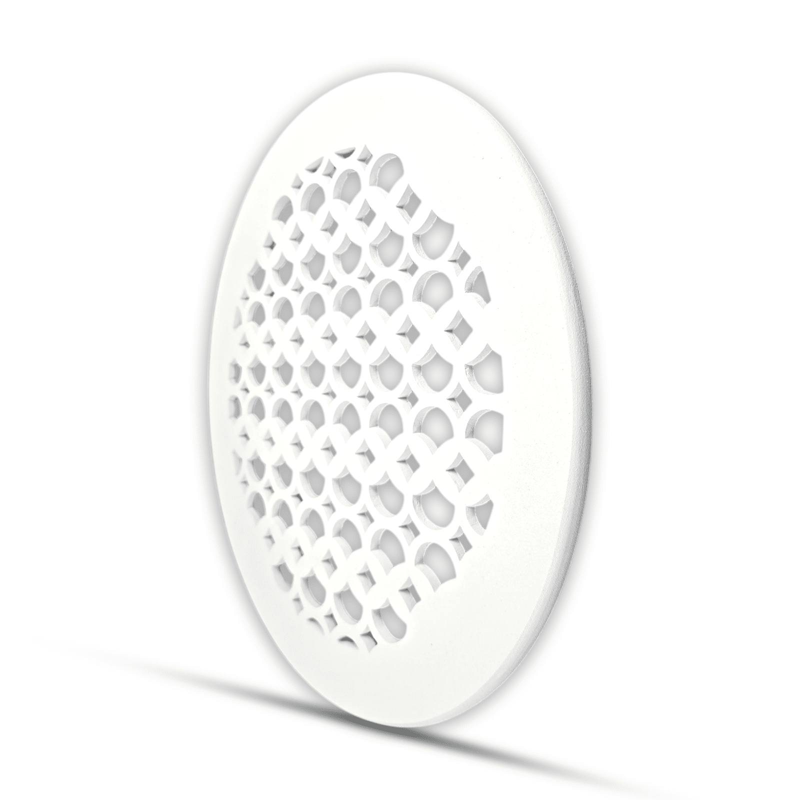 Grille de ventilation ronde de 12 po, motif champignon Tudor