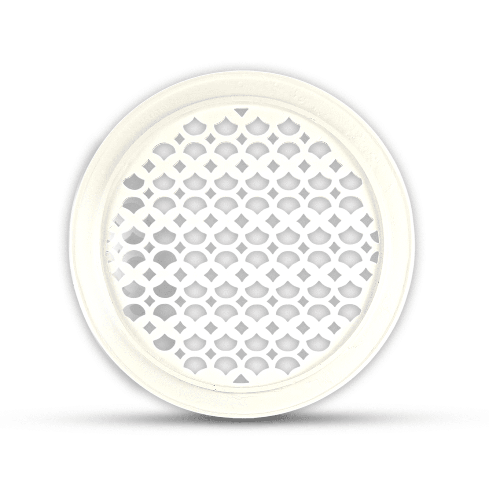 Grille de ventilation ronde de 12 po, motif champignon Tudor