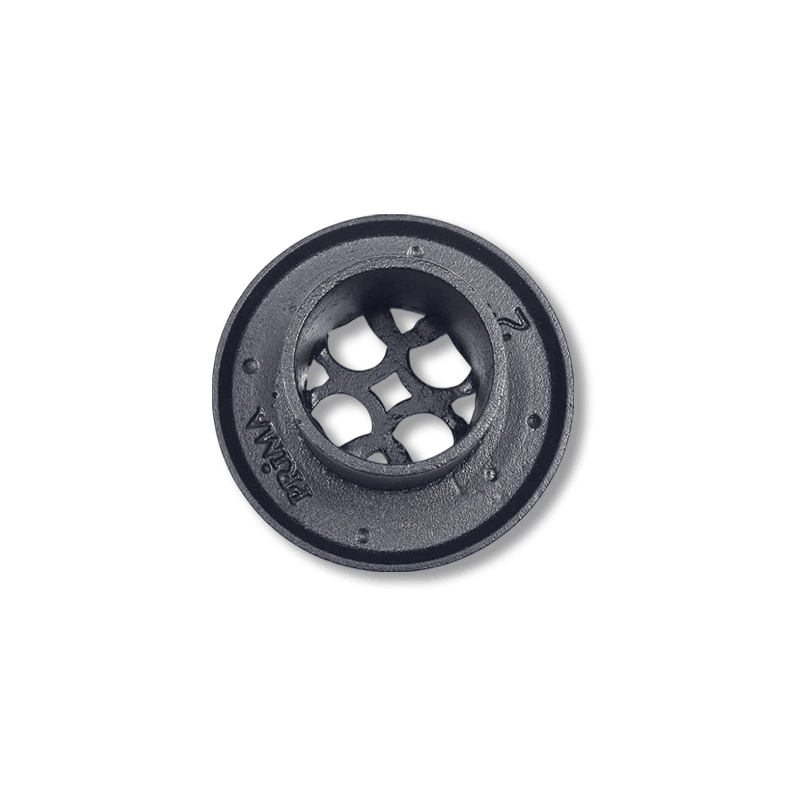 Grille de ventilation ronde de 2 po, motif champignon Tudor