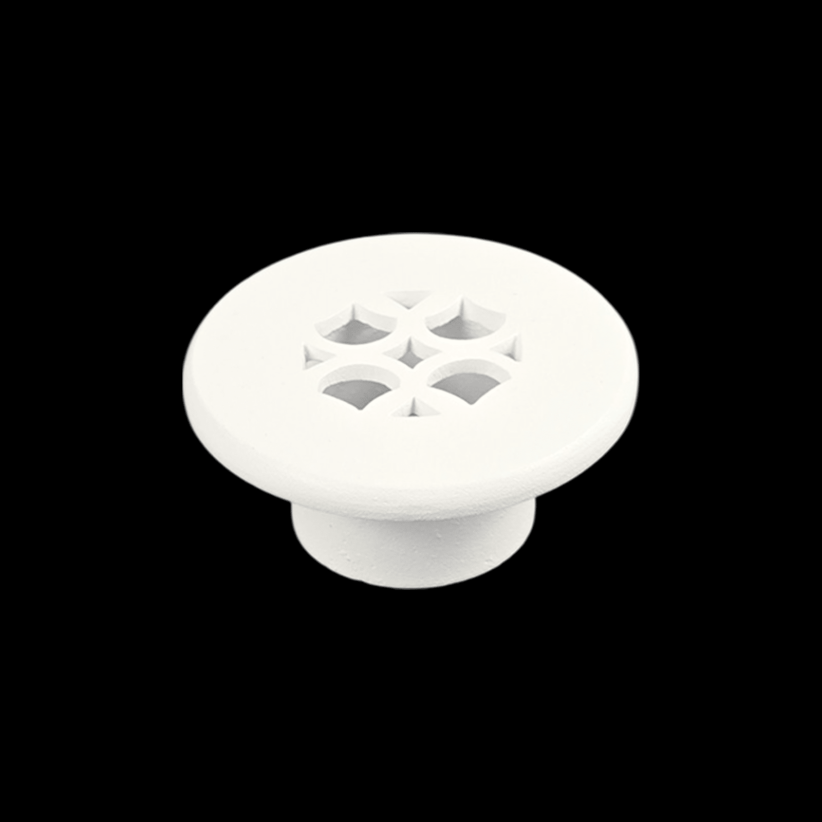 Grille de ventilation ronde de 2 po, motif champignon Tudor