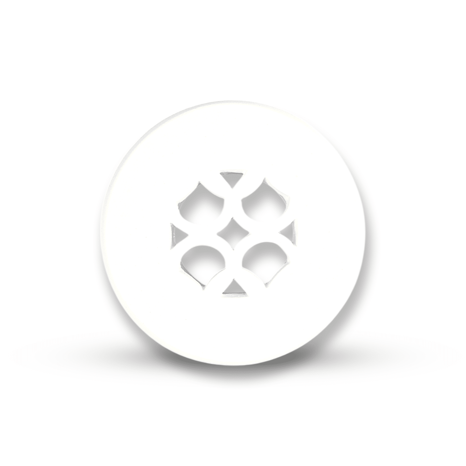 Grille de ventilation ronde de 2 po, motif champignon Tudor