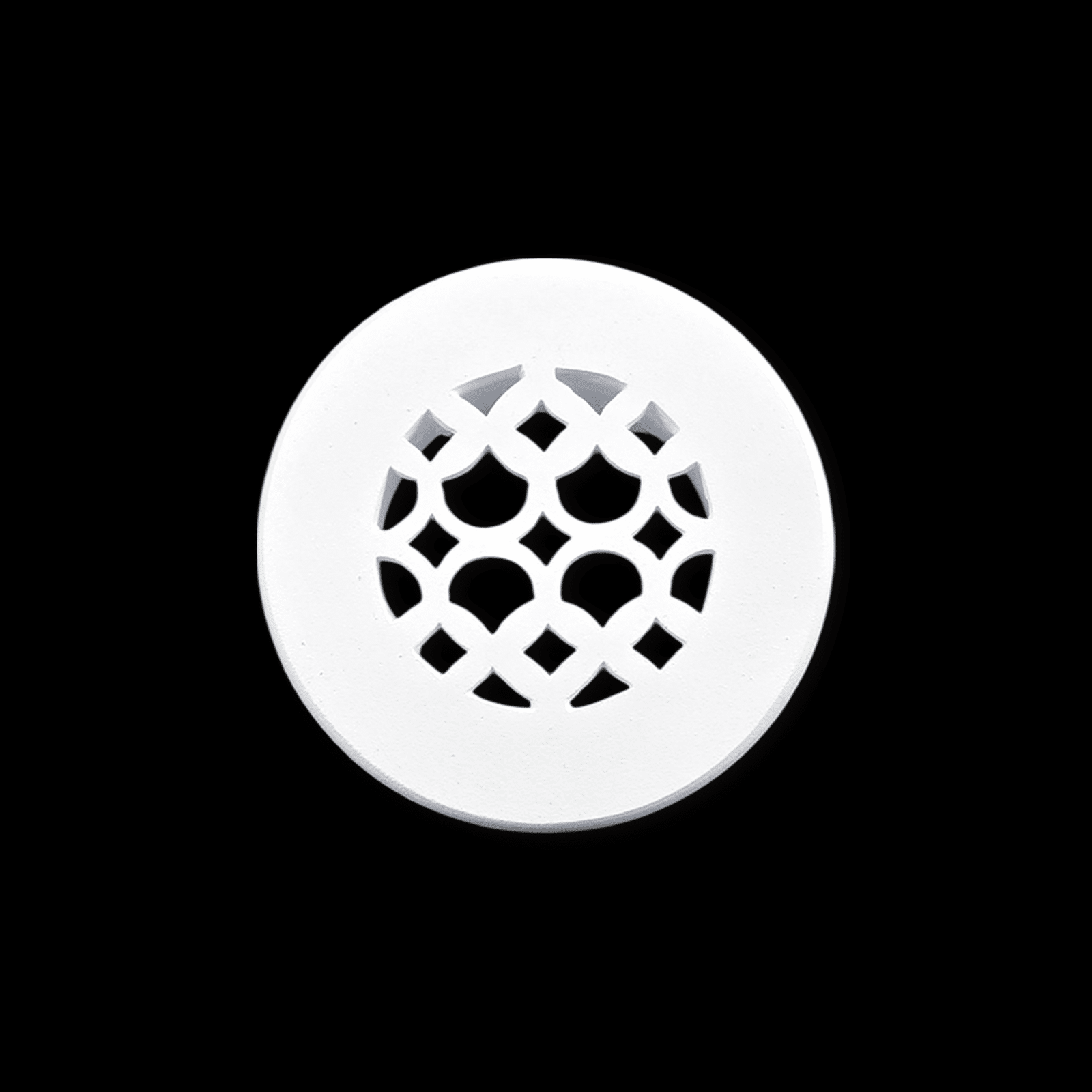 Grille de ventilation ronde de 7,6 cm (3 po) en forme de champignon Tudor