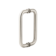 Shower Door /Glass Door Handle Round 'D' Type 8" Stainless Steel 304