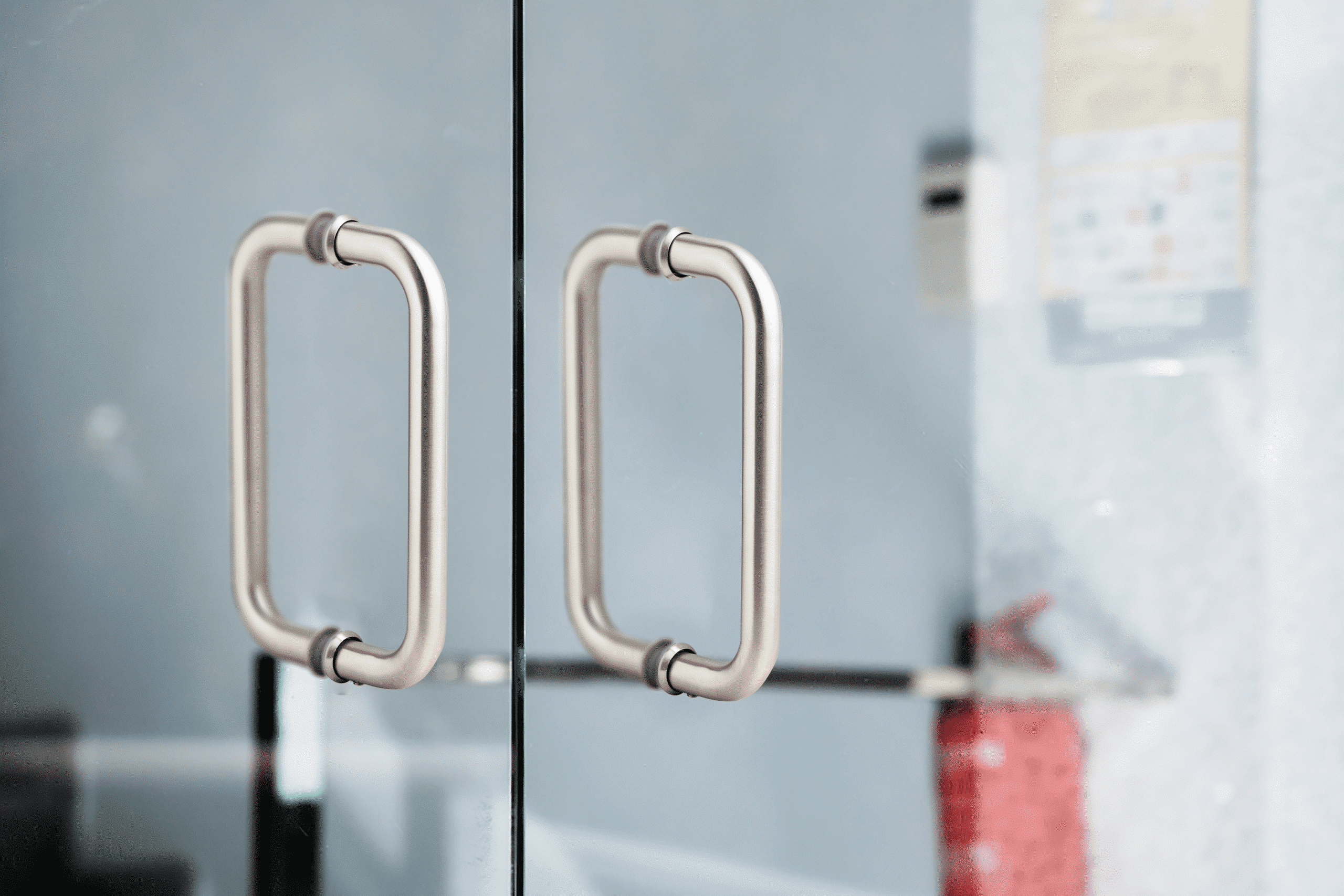 Shower Door /Glass Door Handle Round 'D' Type 8" Stainless Steel 304