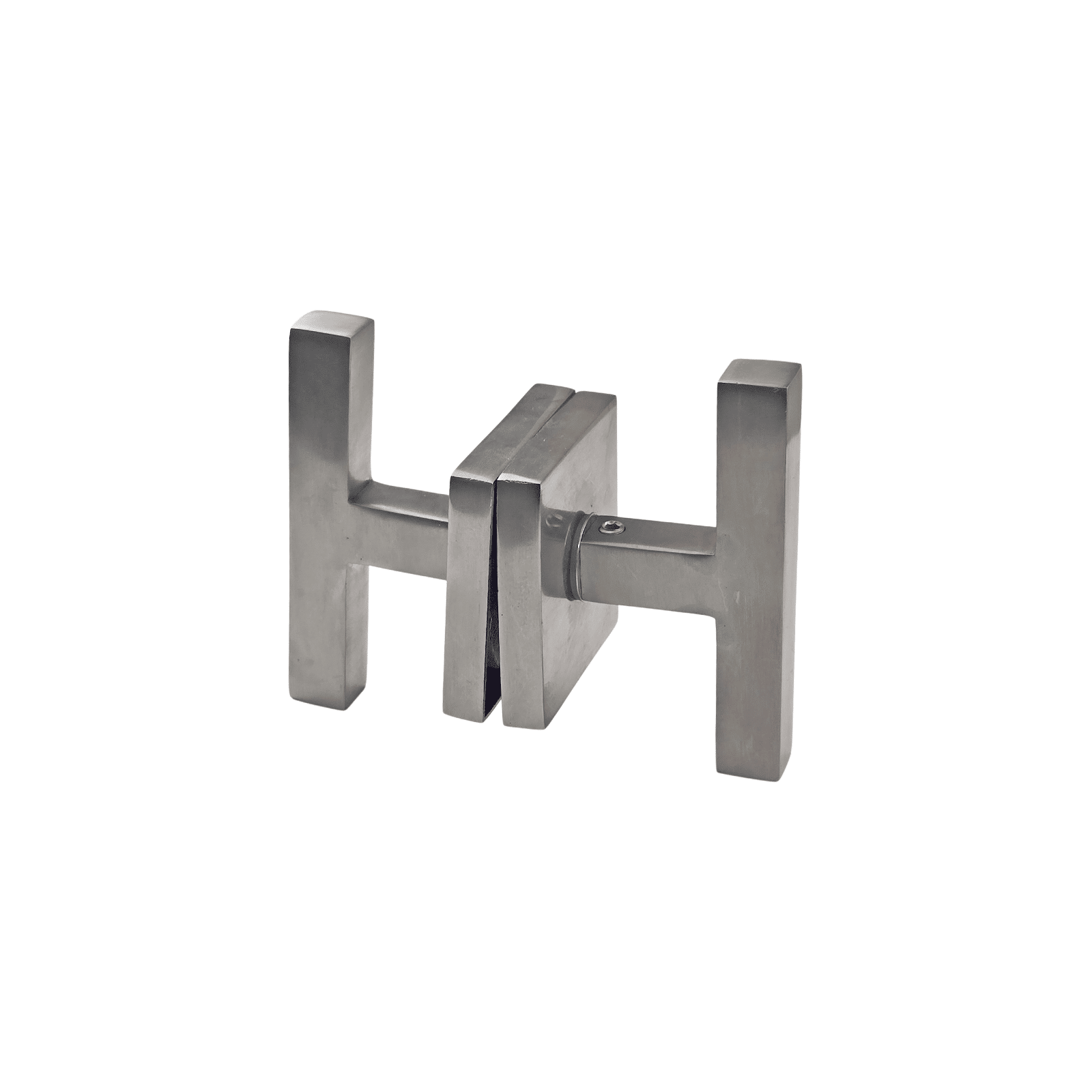 t bar style door handle/knob square bar design on square rosette