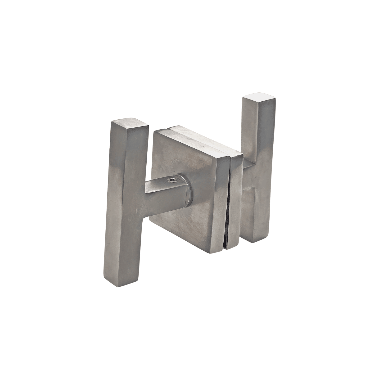 t bar style door handle/knob square bar design on square rosette