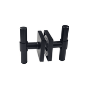t bar style door handle/knob plain design in barrel on square rosette