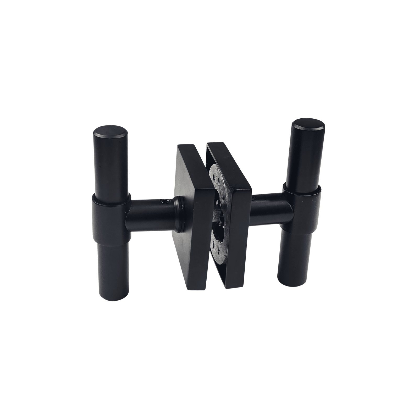 t bar style door handle/knob plain design in barrel on square rosette