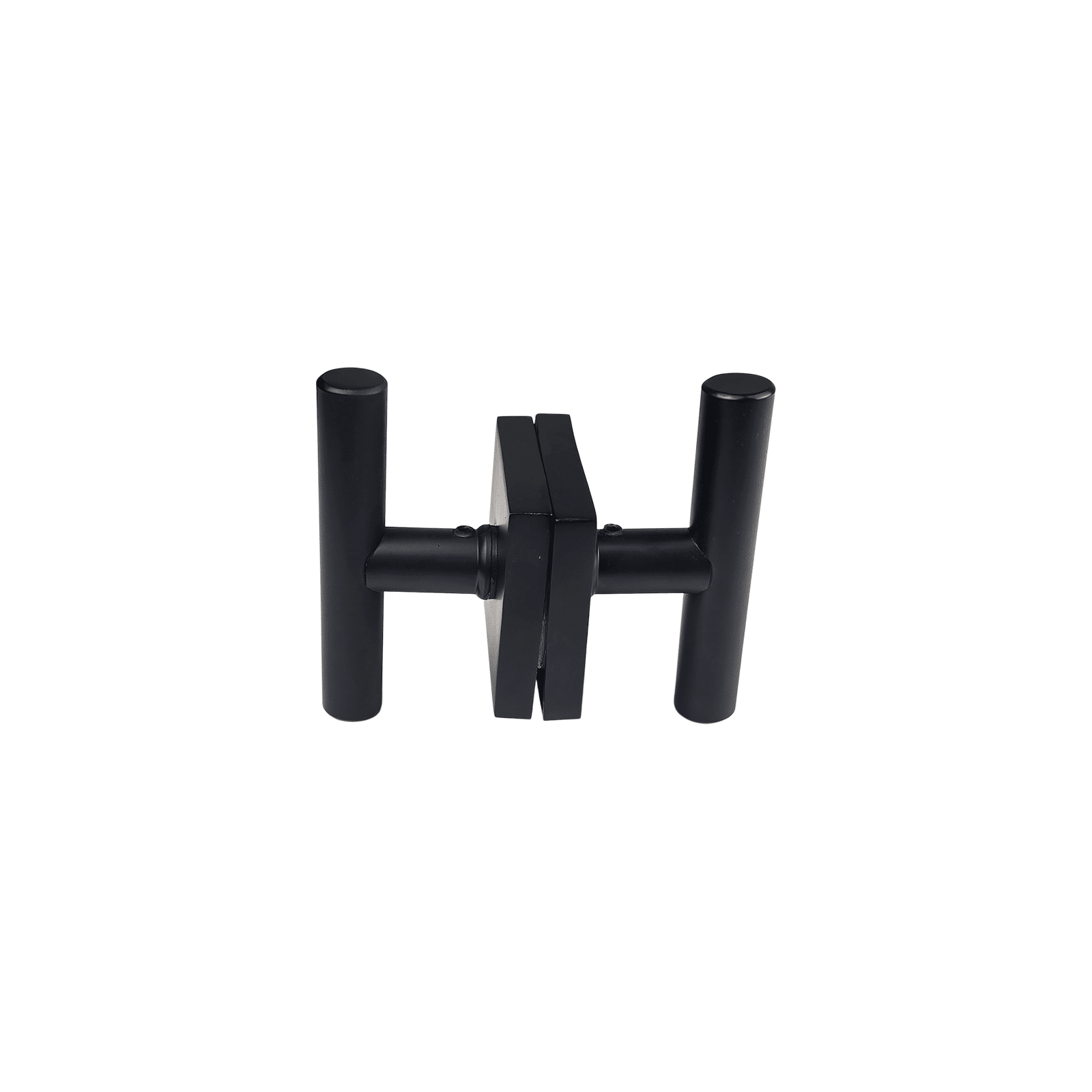 t bar style door handle/knob plain design on square rosette