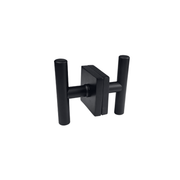 t bar style door handle/knob plain design on square rosette