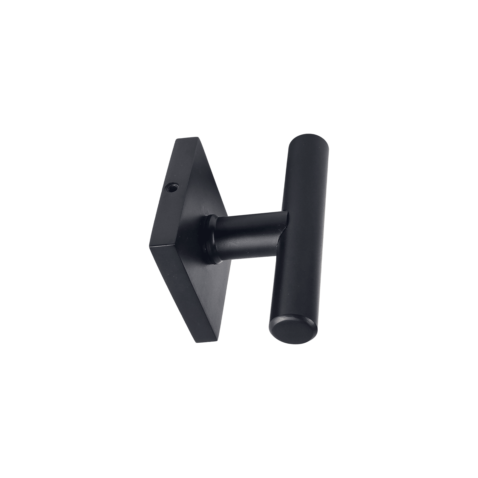 t bar style door handle/knob plain design on square rosette