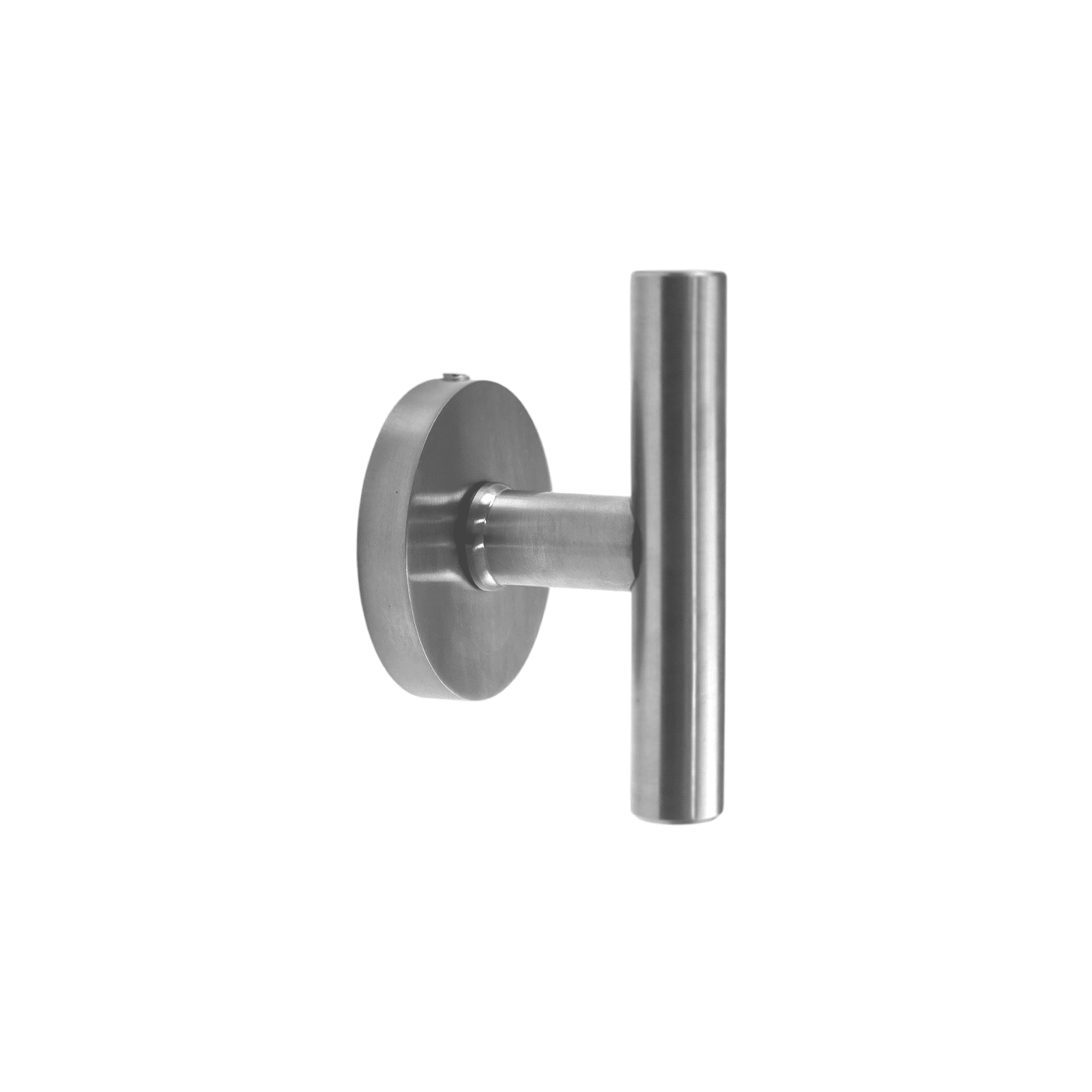 Poignée/bouton de porte de style T-Bar - Design uni sur rosace ronde